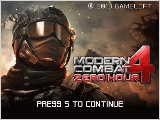 Modern Combat 4 Zero Hour 320x240 E71