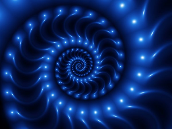 Blue-spiral-light-depth-pattern