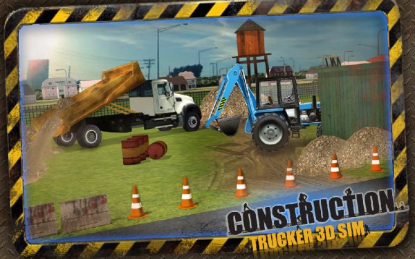 Construction Trucker 3D Sim v1.1 [Мод много де