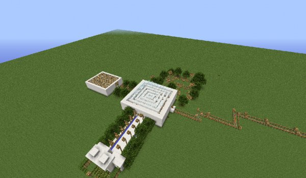 Карта для minecraft "дом бога"