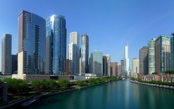 Vladtech ssha zdaniya neboskreby reka most 3840x2400