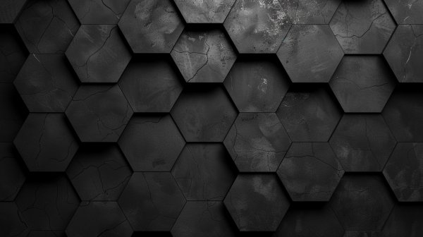 Black-hexagon-texture-geometry-gray