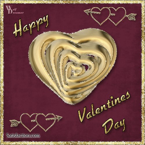 Золотая валентинка