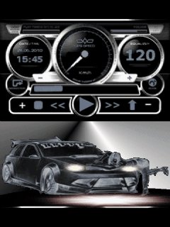 Bllack car player car спидометр анимация