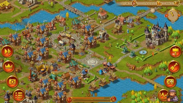 Townsmen Premium v1.8.0 [Мод много денег