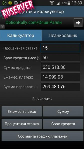 Кредитный Калькулятор 2.0