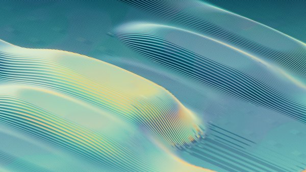 Waves-lines-gradient-blue-yellow-texture