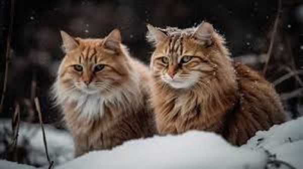 Кот зимой. (8)