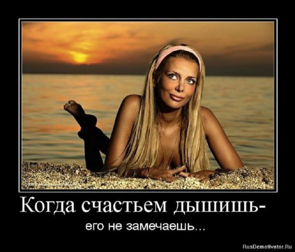 Когда счастьем дышишь, его не замечаешь