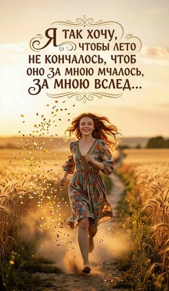 Я так хочу чтобы лето не кончалась