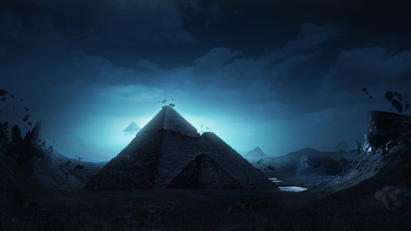 surreal pyramids 4k