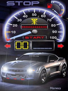 Silver camaro car спидометр