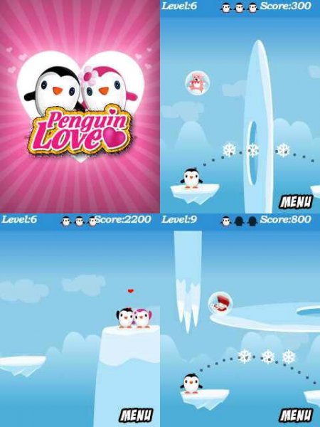 Penguin Love 240x320