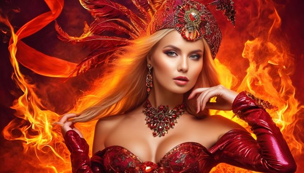Фэнтези,девушка,огонь.10