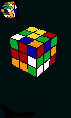 Kubik Rubik 3D 320x480