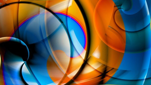 Blue-orange-waves-circles-dynamics-light