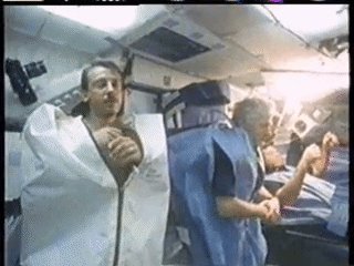 гифки, астронавт, космос, сон