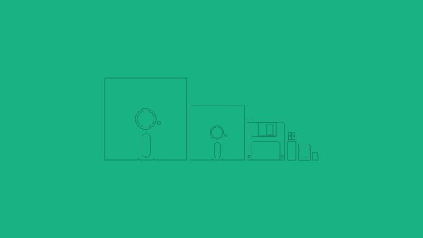 Disk Storage Evolution Flat Minimalist