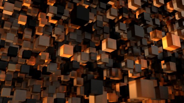 Kub forma 3d 166466 3840x2160