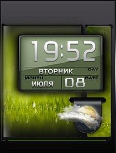 День ночь Цифровые часы Фл.2.0