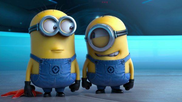movies film Despicable Me smiling minions overalls 1920x1080