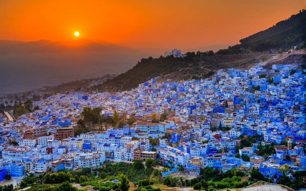 Голубой город Шавен, Марокко