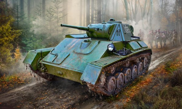Советский легкий танк Т-70Б (Copy)