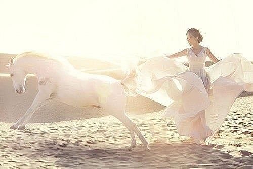 Лошадка с девушкой