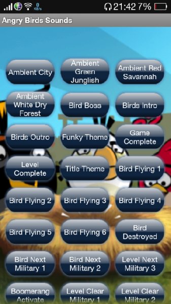 Звуки из Angry birds