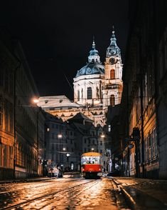 Ночная Прага