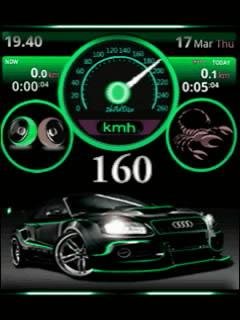 Black audi спидометр