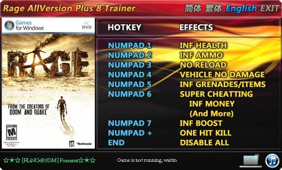 Rage All Version Plus 8 Trainer