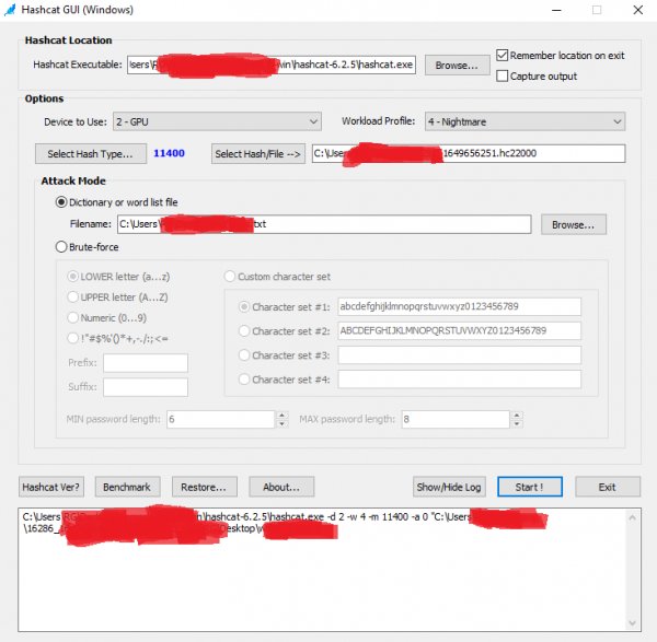 Hashcat GUI