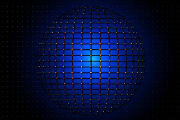 Blue-sphere-grid-dark-geometry