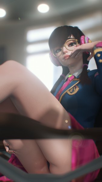D.va schoolgirl