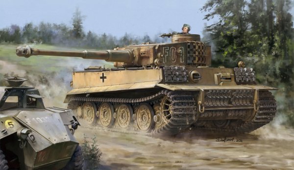 Tiger I Early With Steel Wheels wZimmerit (Copy)