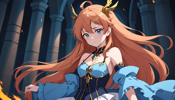 Девушка аниме,фэнтези.09