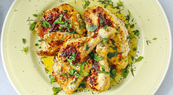 Курица, запечённая с мёдом