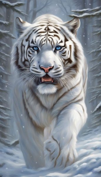 Gorgeous white Tiger