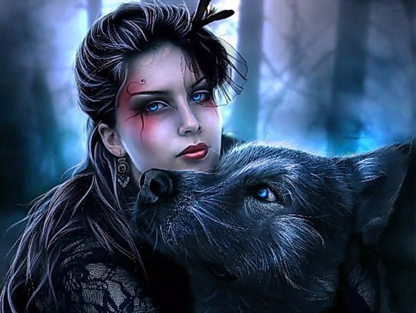 Девушка и волк