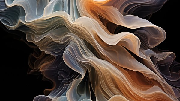 Waves-orange-blue-textures-ethereal-movement