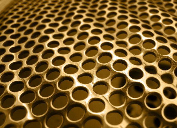 Golden-metal-perforation-texture-pattern