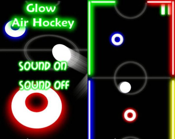 Glow Air Hockey