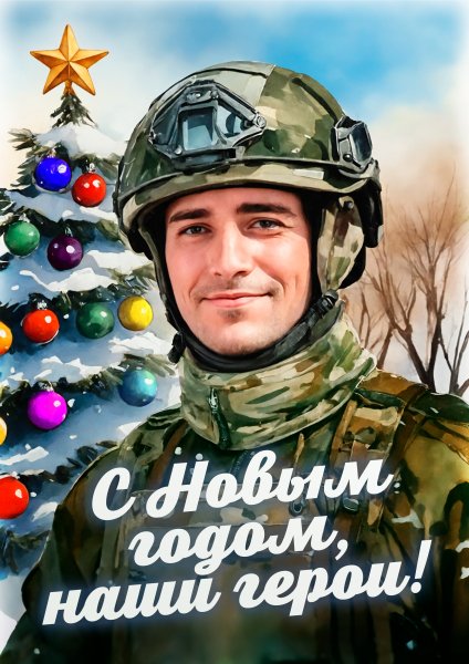 Плакат - С Новым Годом 2024