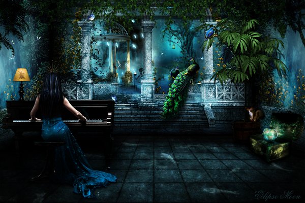 девушка у фортепиано