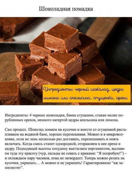 Шоколадная помадка