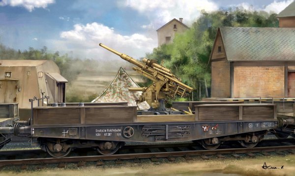 German 88mm Gun Flak 36 wSSys Wagon (Copy)