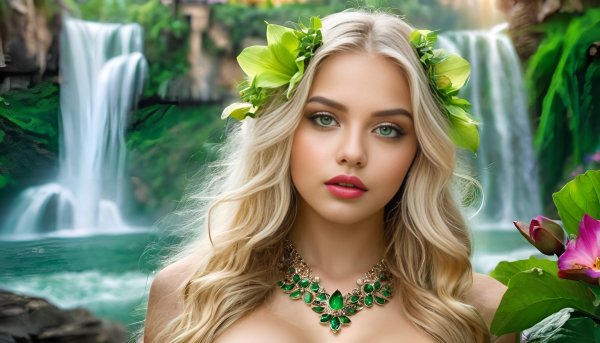 Девушка,фэнтези,блондинка,зеленые глаза.40