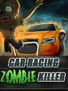 car racing zombie killer ru 128x160