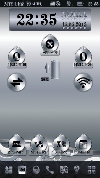 Flip Clock Silver By Aks79